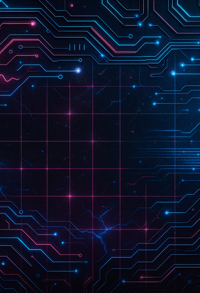 I want an electrfunk style back round that will tie in nice with the cyber punk theme of our website