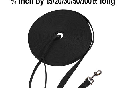 30 ft Nylon Long Line | Recall & Distance Dog Training Leash