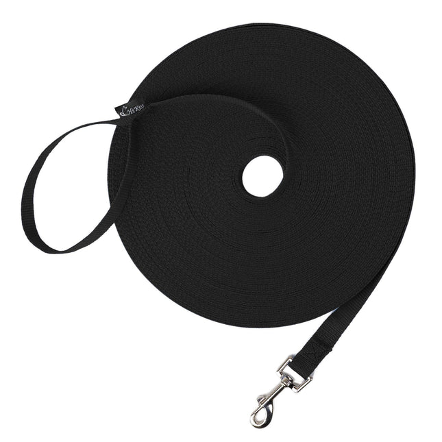 30 ft Nylon Long Line | Recall & Distance Dog Training Leash
