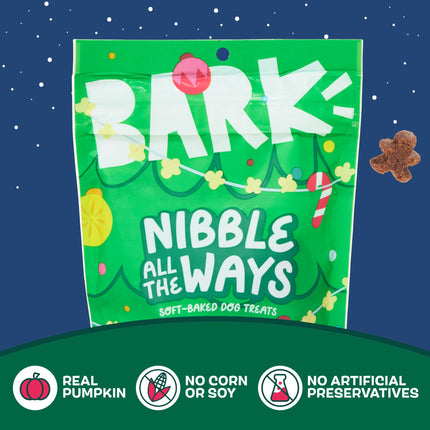 Barkbox O’Christmas Tree & Treat Set – Durable Treat-Dispensing Rubber Dog Toy with Pumpkin Treats – Fun Stocking Stuffer for Strong Chewers