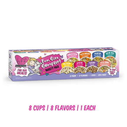 B.F.F. Best Fido Friend Fun Size Meal Variety Pack, Natural Wet Dog Food Cups by Weruva
