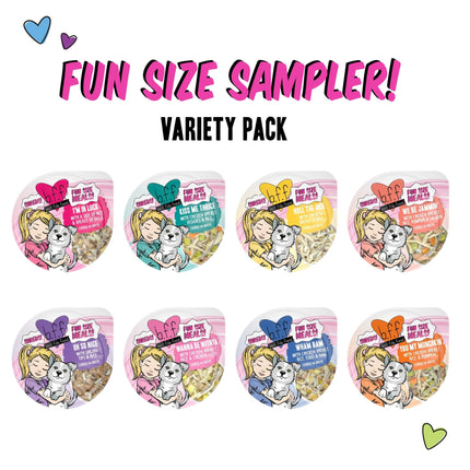 B.F.F. Best Fido Friend Fun Size Meal Variety Pack, Natural Wet Dog Food Cups by Weruva