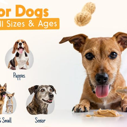 BUDDY BUDDER Pumpkin Pup + Ruff Ruff Raw Red Dog Enrichment Mat Combo, 100% All Natural Peanut Butter, Healthy Dog Treats, Made in USA (Set of 2 / 17oz Jars + Lickmat)