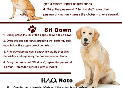 HoAoOo Pet Training Clicker with Wrist Strap