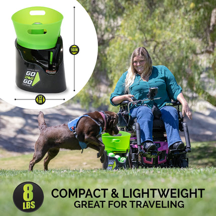 Hyper Pet GoDogGo Fetch Machine Dog Ball Launcher & Automatic Ball Launcher for Dogs With Five 2.5" Balls for Dogs 20-60 lbs.