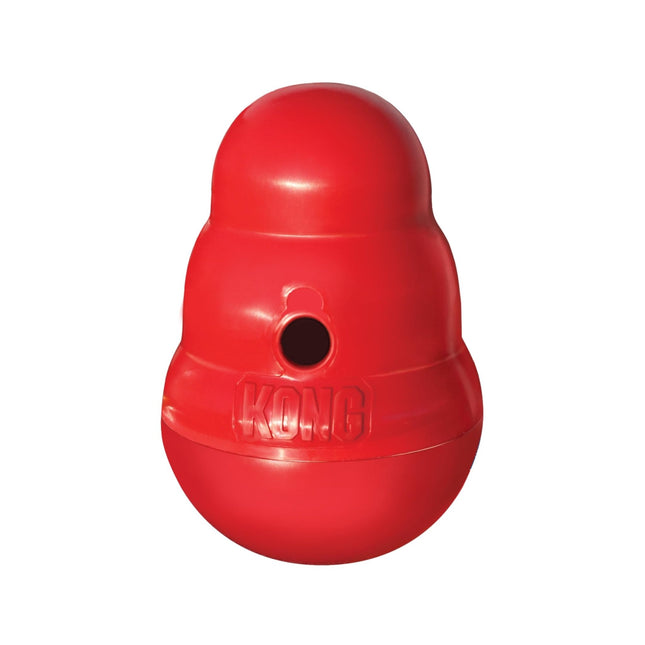 KONG Wobbler - Interactive Dog Toy for Treat Dispensing - Dog Slow Feeder for Healthy Eating - for Medium/Large Dogs
