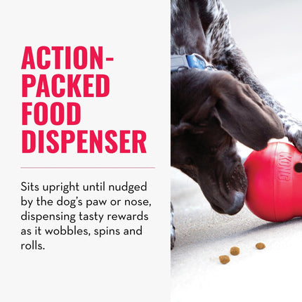 KONG Wobbler - Interactive Dog Toy for Treat Dispensing - Dog Slow Feeder for Healthy Eating - for Medium/Large Dogs