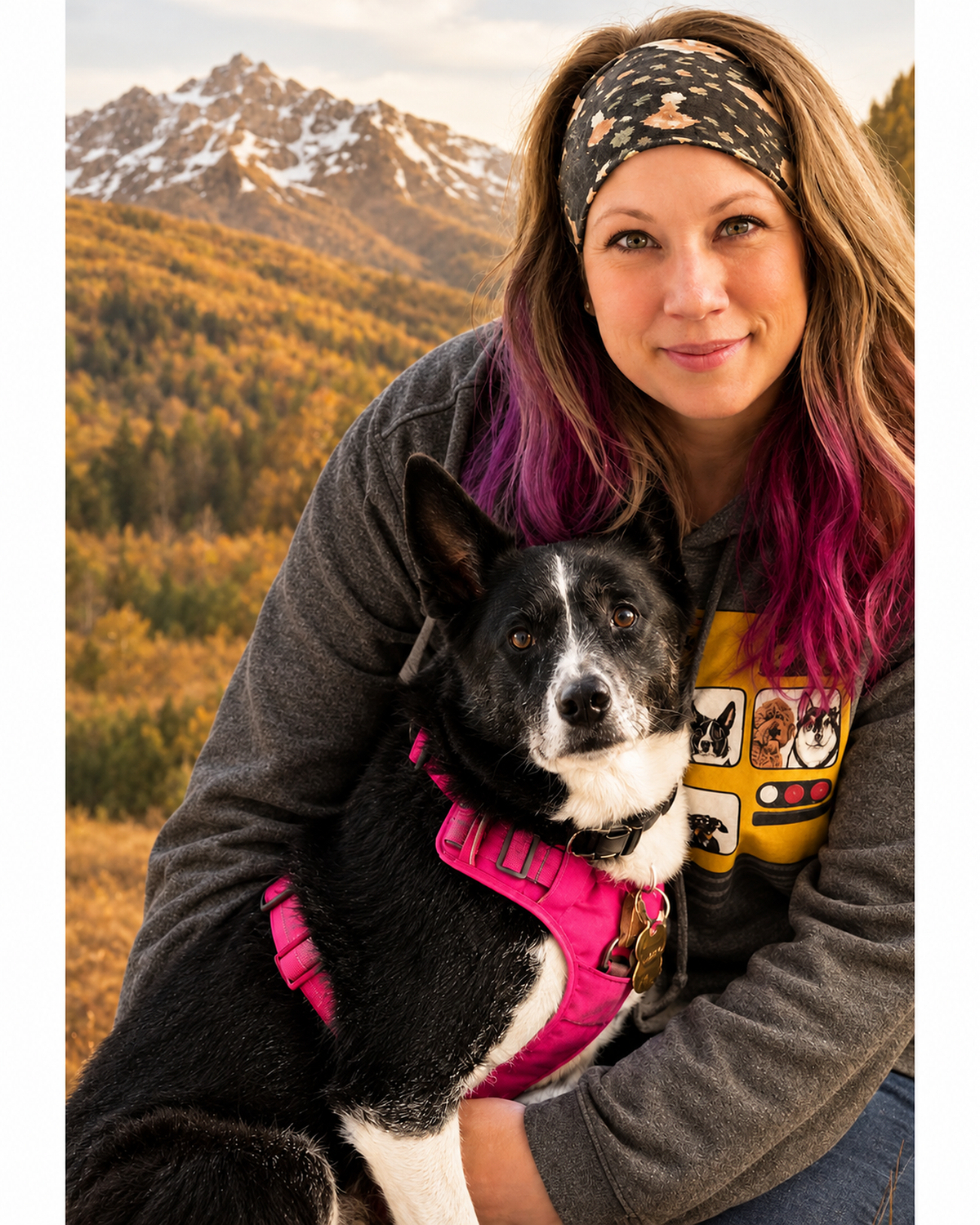 Mo and Ekko; introductory portrait edited from real photographs.