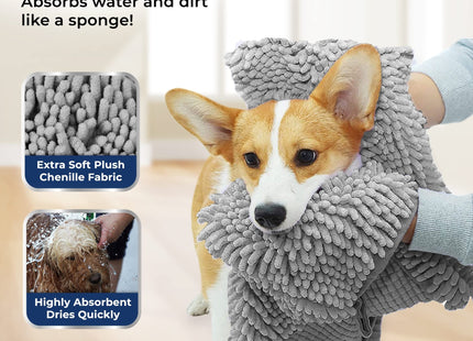 Muddy Mat Doggy Dryer, Highly Absorbent Microfiber Towel