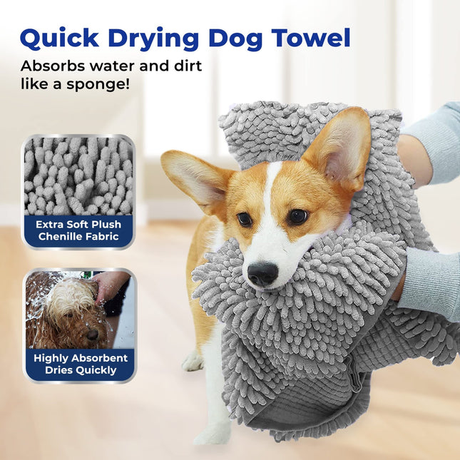 Muddy Mat Doggy Dryer, Highly Absorbent Microfiber Towel