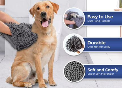 Muddy Mat Doggy Dryer, Highly Absorbent Microfiber Towel