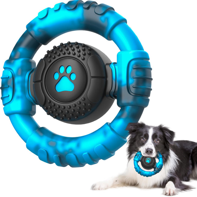 Pamlulu Chew Toys for Medium Large Breed, Tough Dog Toys for Aggressive Chewers, Indestructible Squeaky Dog Chew Toys to Keep Them Busy, Outdoor Puppy Toys Nylon&Rubber