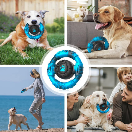 Pamlulu Chew Toys for Medium Large Breed, Tough Dog Toys for Aggressive Chewers, Indestructible Squeaky Dog Chew Toys to Keep Them Busy, Outdoor Puppy Toys Nylon&Rubber